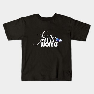 FAITH WORKS Print Design Letter Art Kids T-Shirt